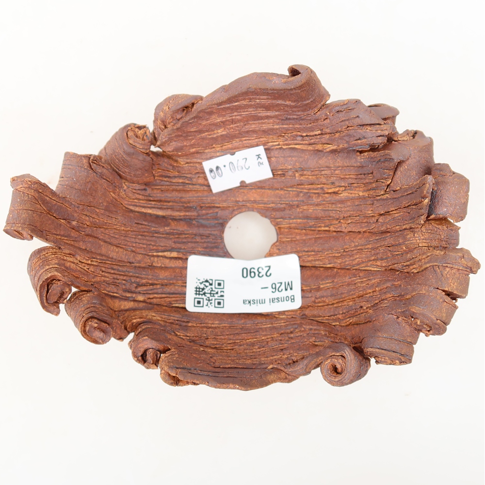 Ceramiczna skorupa  13,5 x 10,5 x 7 cm, kolor brązowy