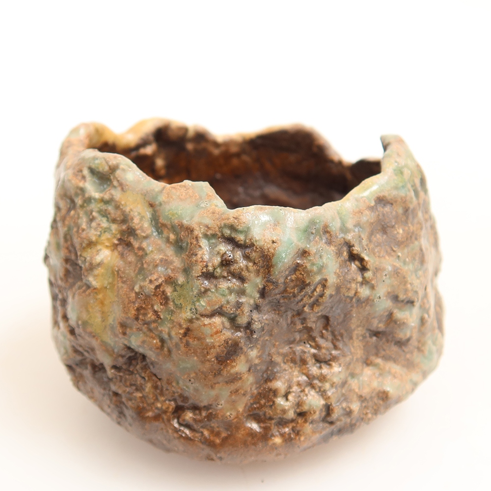 Ceramiczna skorupka  6 x 5,5 x 5,5 cm, kolor zielony