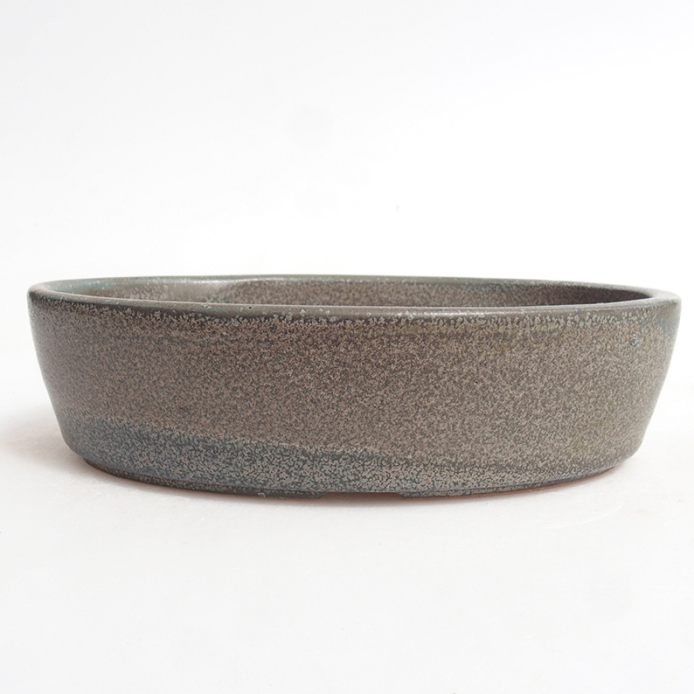 Ceramiczna miska bonsai 16,5 x 11 x 4 cm, kolor szary