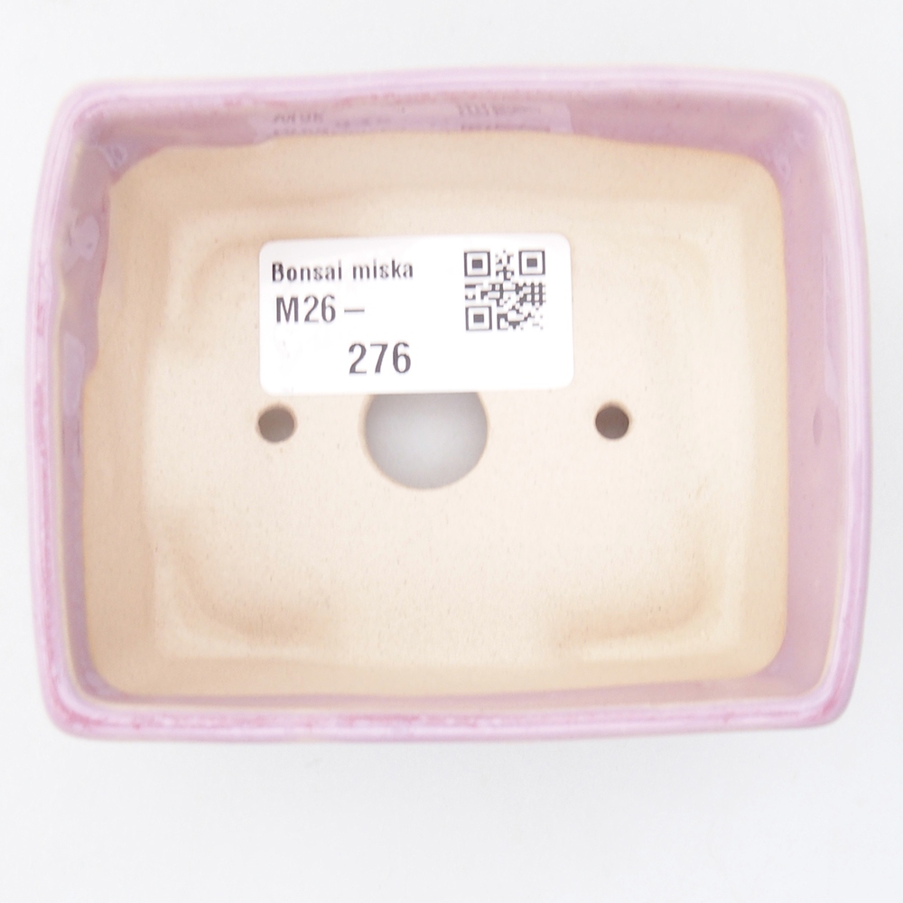 Mini miska bonsai 9 x 7 x 4 cm, różowa