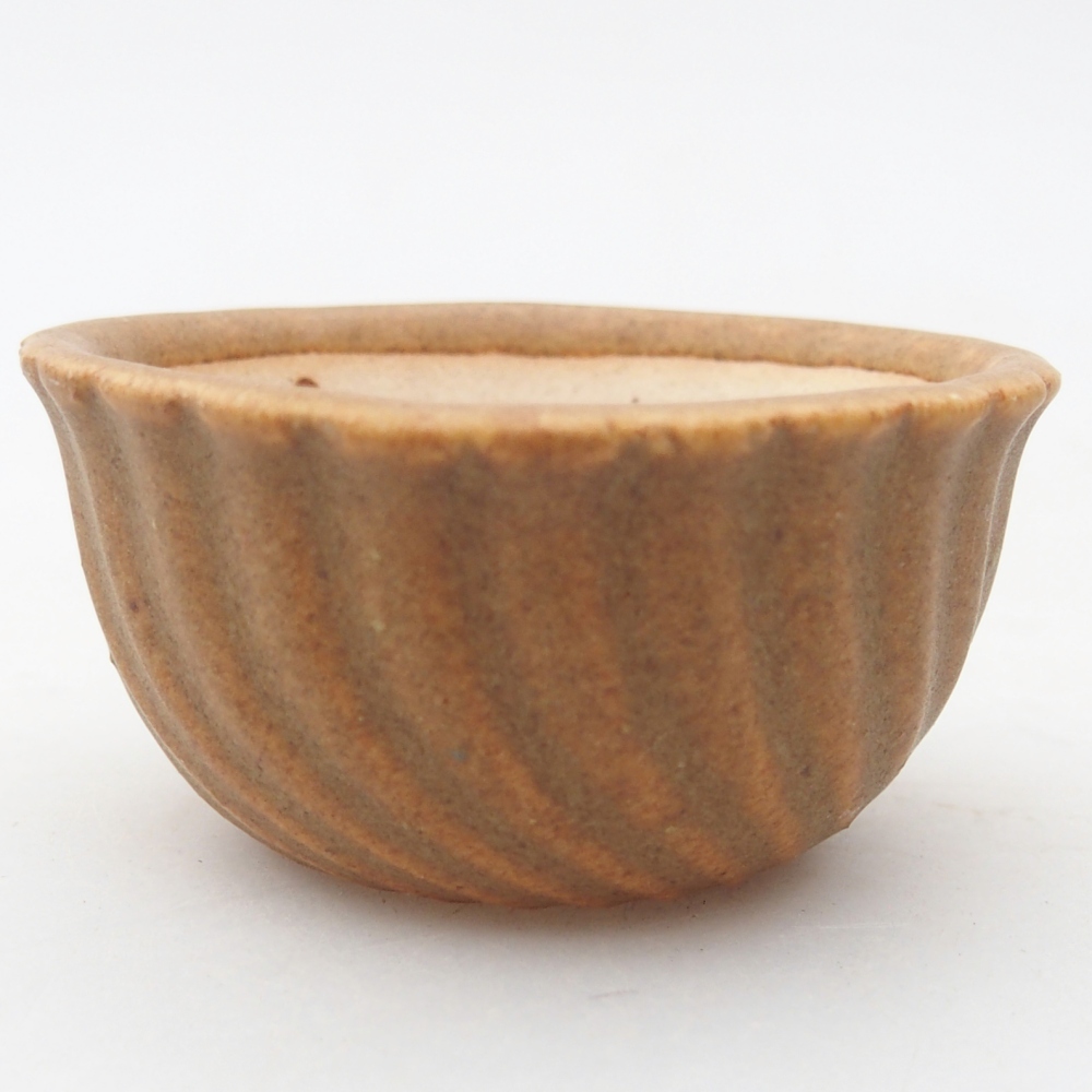 Mini miska do bonsai 5,5 x 5,5 x 3 cm, brązowa