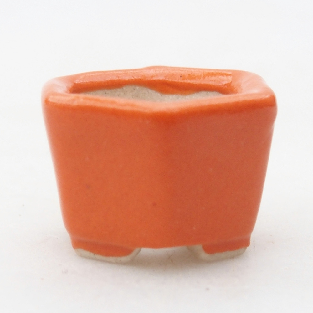 Mini miska do bonsai 2,5 x 2 x 1,5 cm, pomarańczowa
