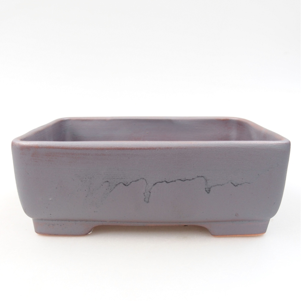 Ceramiczna miska bonsai 14,5 x 11 x 5,5 cm, kolor metaliczny