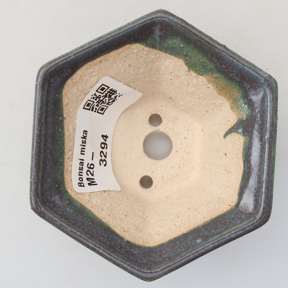Ceramiczna miska do bonsai o wymiarach 8 x 7 x 3,5 cm, kolor szary