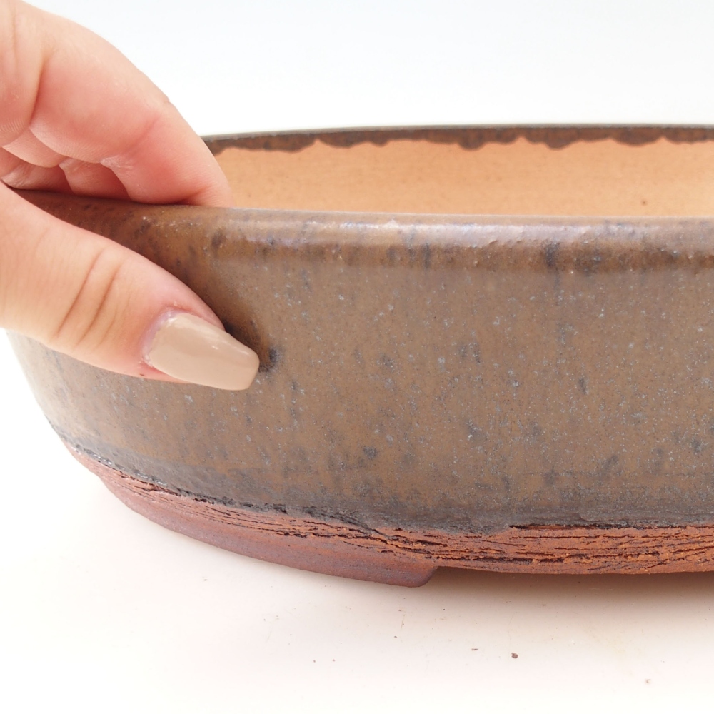 Misa do bonsai 32 x 25 x 8 cm, kolor brązowy