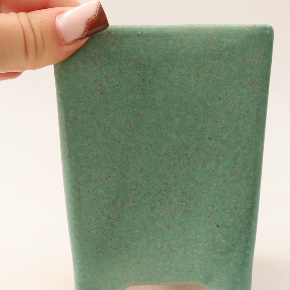Ceramiczna miska do bonsai 9 x 9 x 11,5 cm, kolor zielony