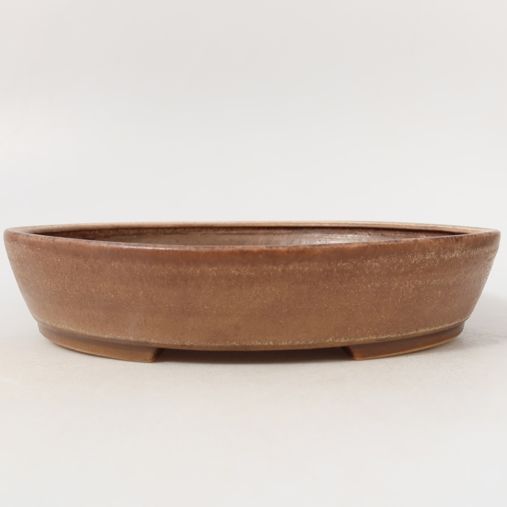 Ceramiczna miska do bonsai 22,5 x 20 x 4,5 cm, różowa