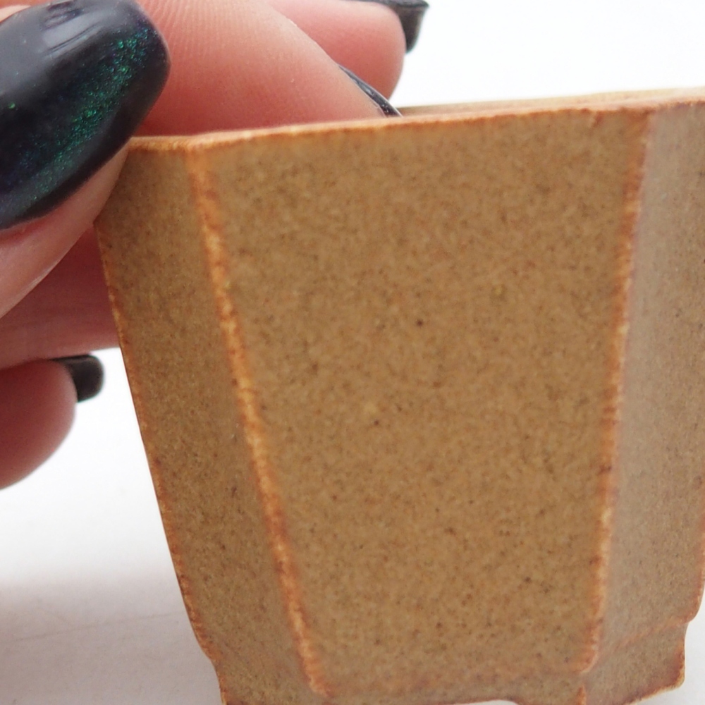 Mini miska do bonsai 4,5 x 4,5 x 4 cm, brązowa