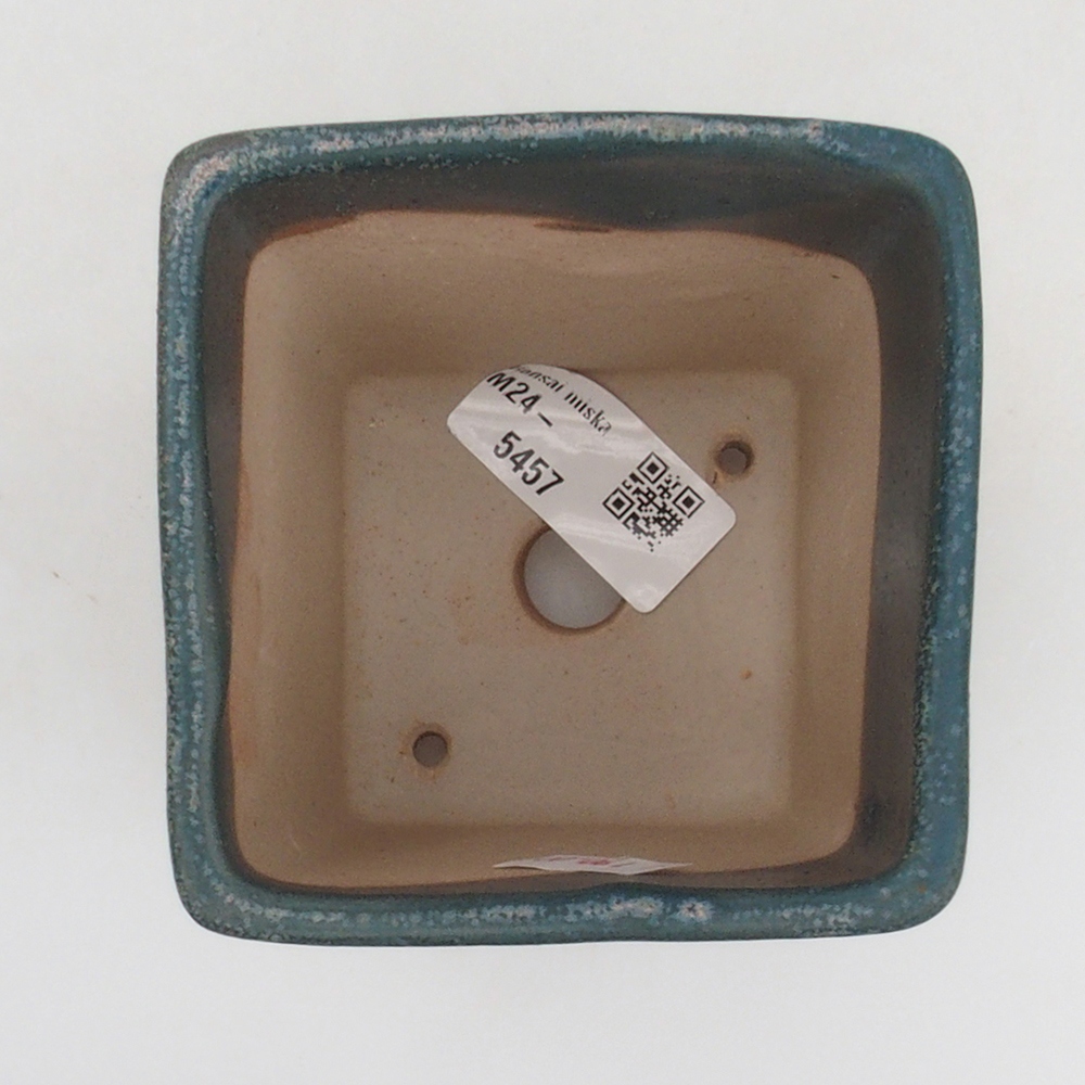 Ceramiczna miska bonsai 8,5 x 8,5 x 10,5 cm, kolor niebieski