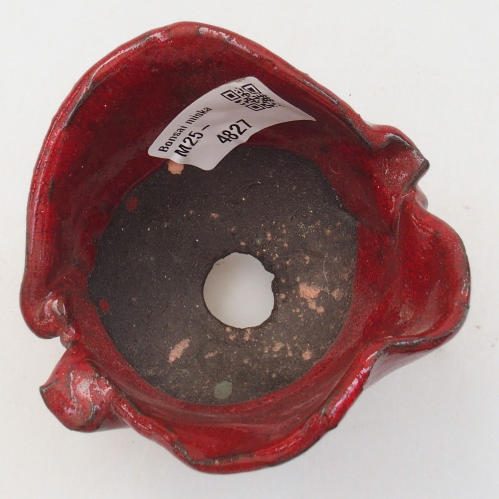 Muszla ceramiczna 8 x 8 x 7,5 cm, kolor czerwony