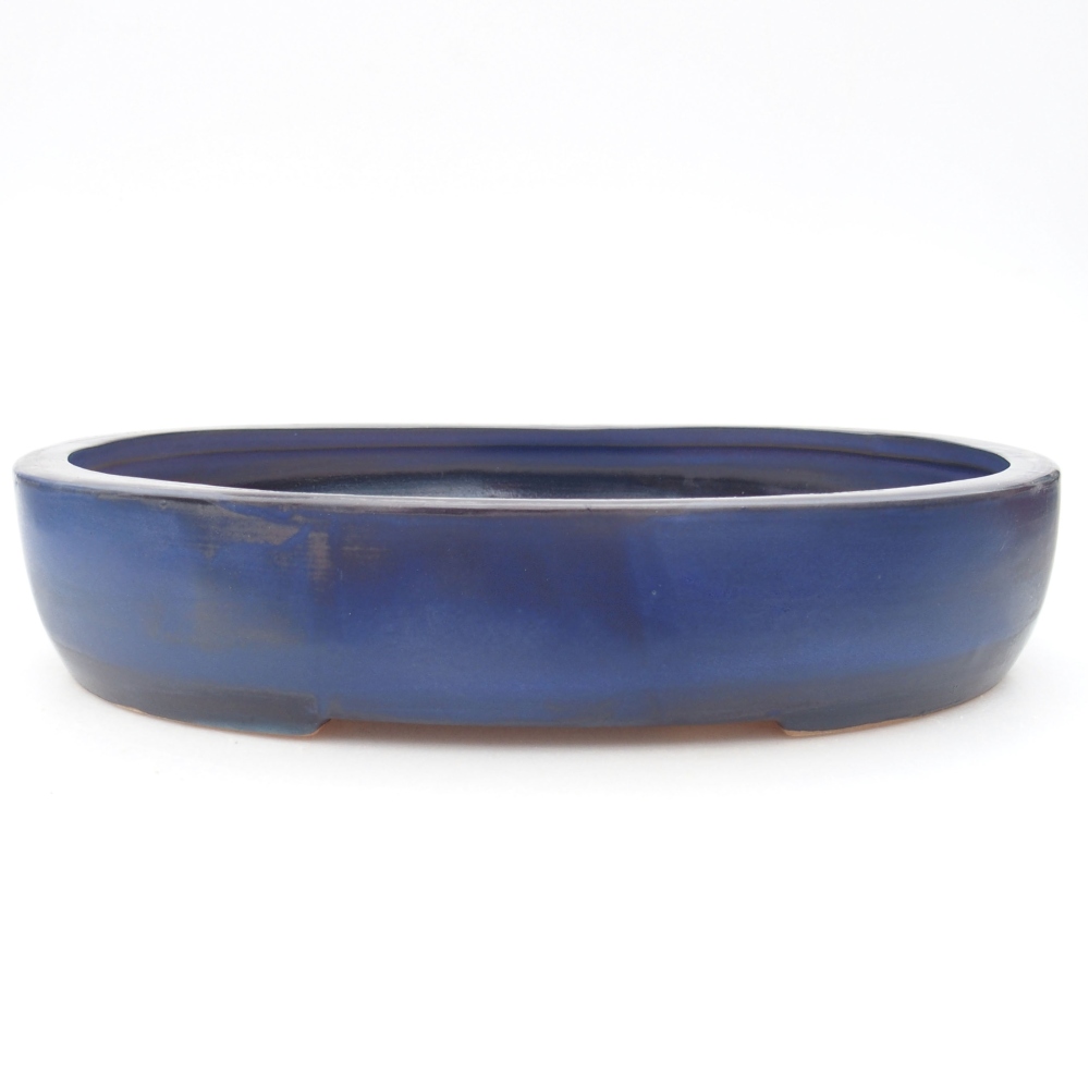 Ceramiczna miska bonsai 26,5 x 21 x 5,5 cm, kolor niebieski
