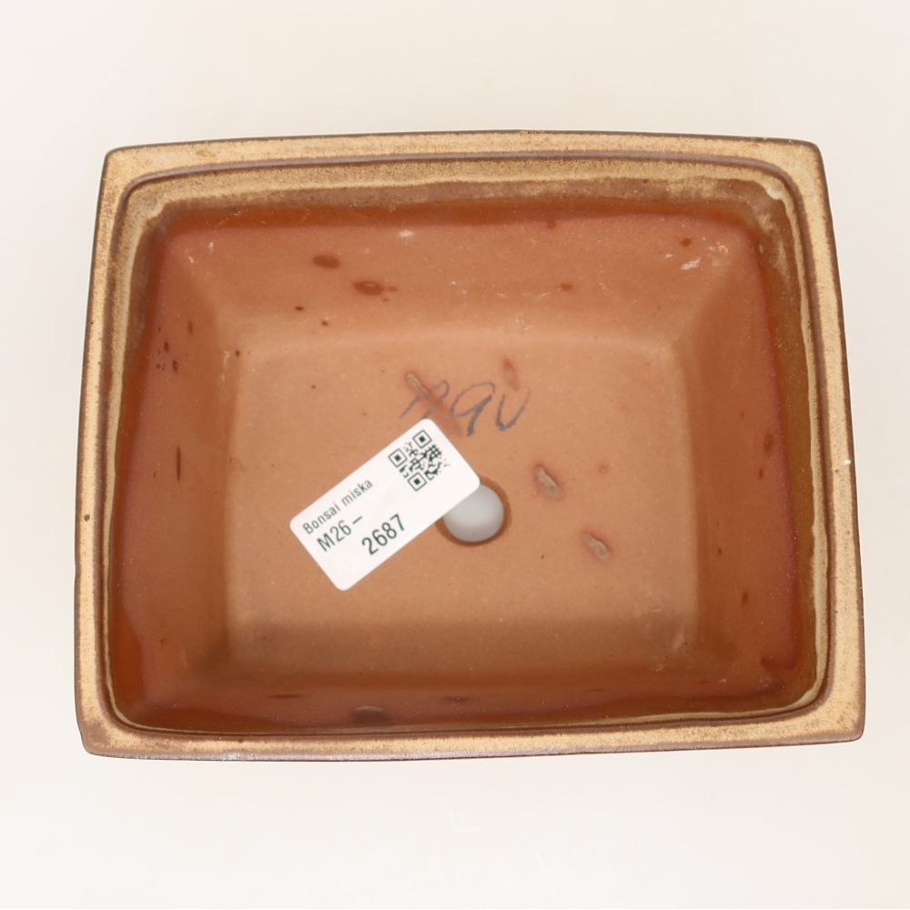 Ceramiczna miska  14,5 x 12,5 x 7 cm, kolor beżowy