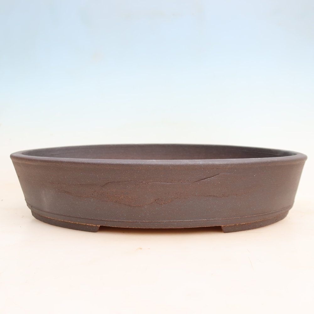Ceramiczna miska do bonsai 38 x 30,5 x 7,5 cm, kolor brązowy
