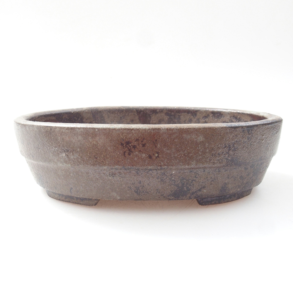 Ceramiczna miska bonsai 13,5 x 10,5 x 3,5 cm, kolor brązowy