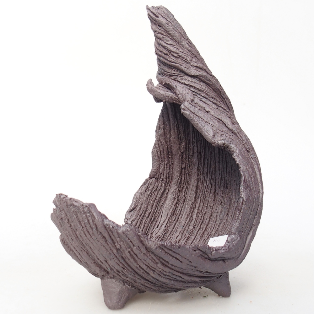 Muszla ceramiczna 10 x 7,5 x 14,5 cm, kolor metaliczny