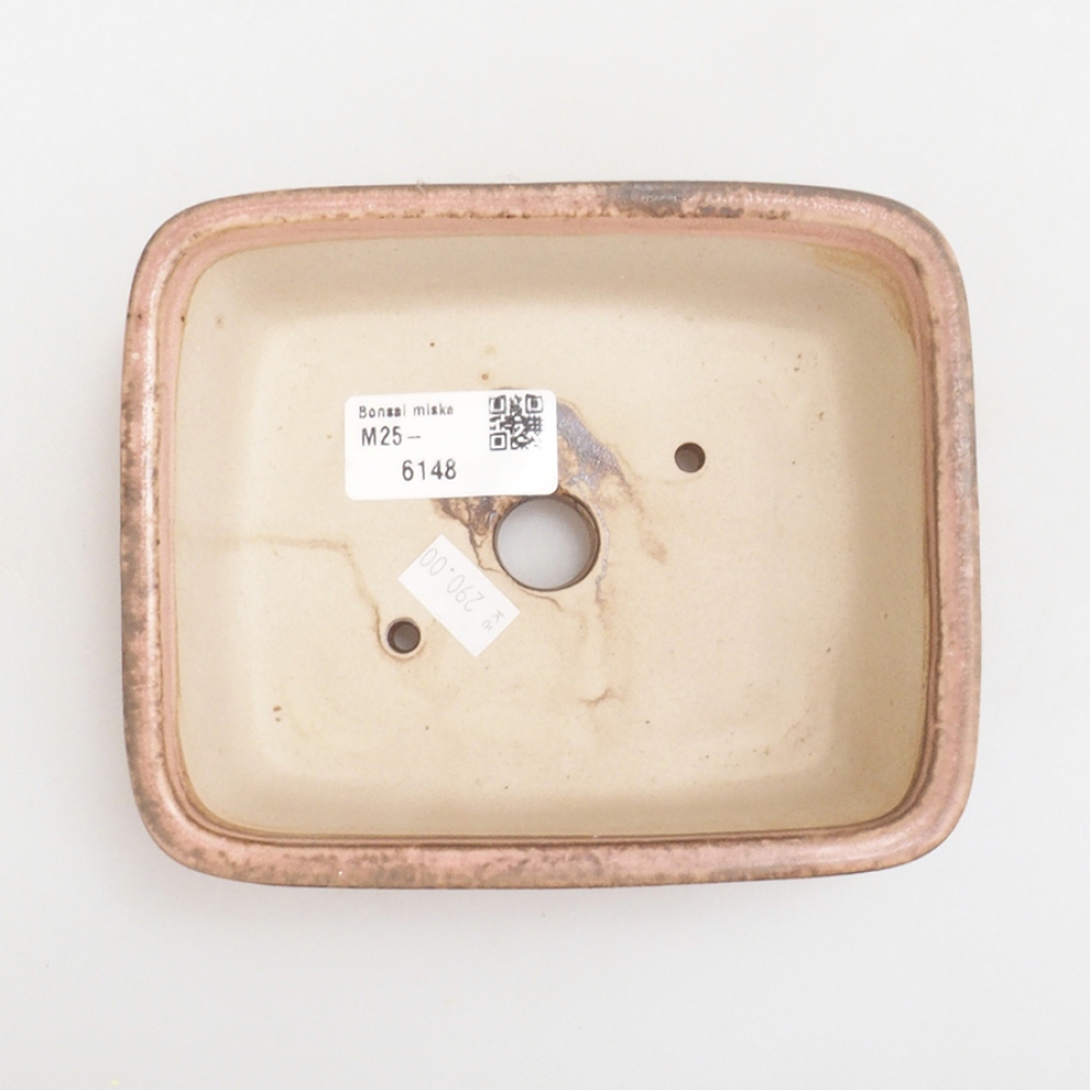 Ceramiczna miska do bonsai 14,5 x 12 x 4,5 cm, kolor różowy