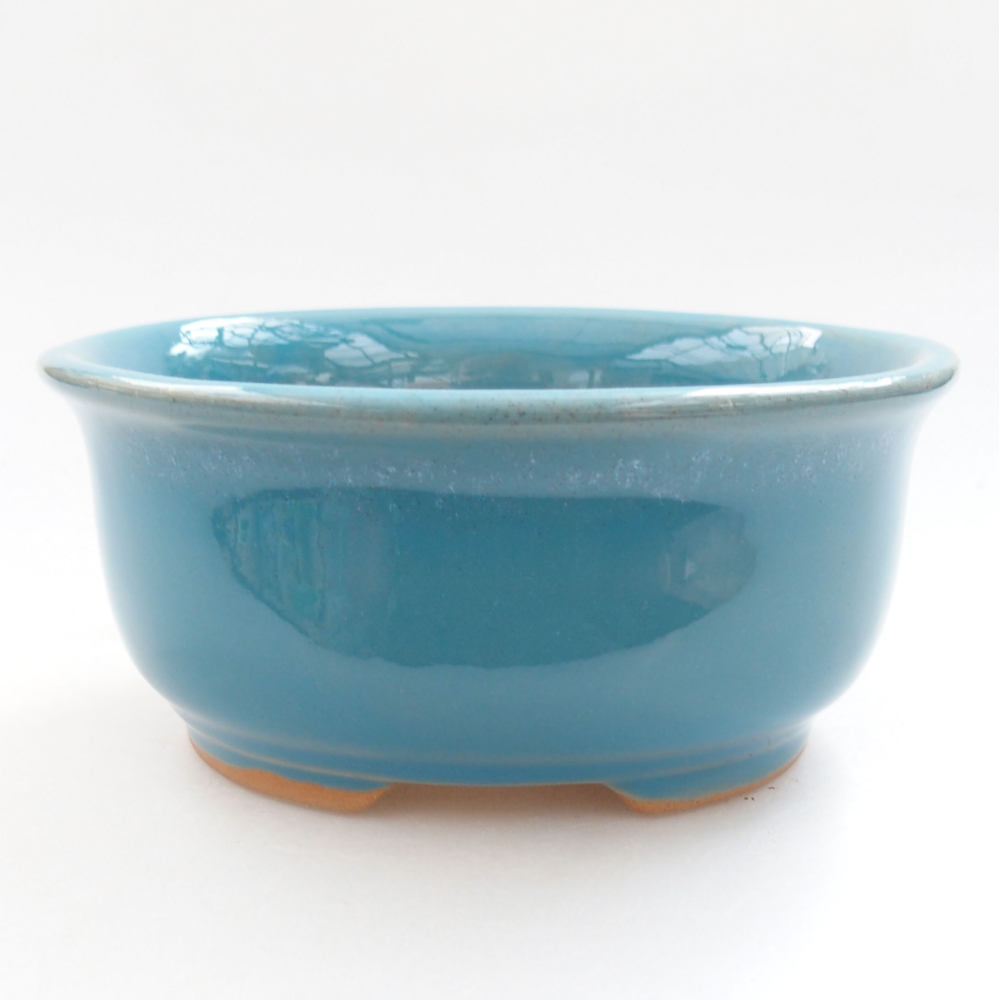Ceramiczna miska bonsai 12,5 x 10,5 x 5,5 cm, kolor niebieski