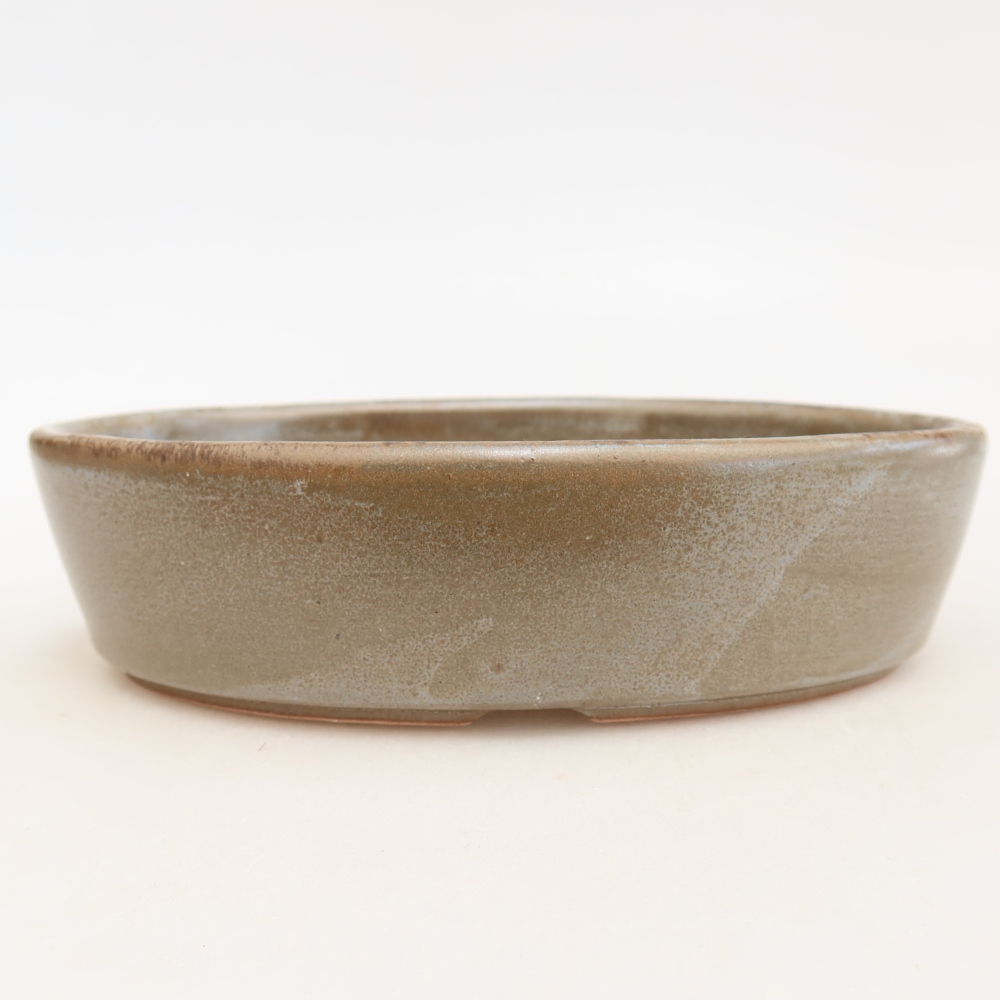 Ceramiczna miska do bonsai 16,5 x 11,5 x 4,5 cm, brązowa