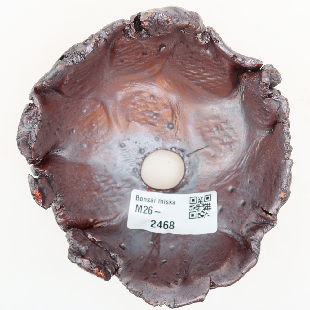 Ceramiczna skorupa  11 x 10,5 x 7 cm, kolor metaliczny