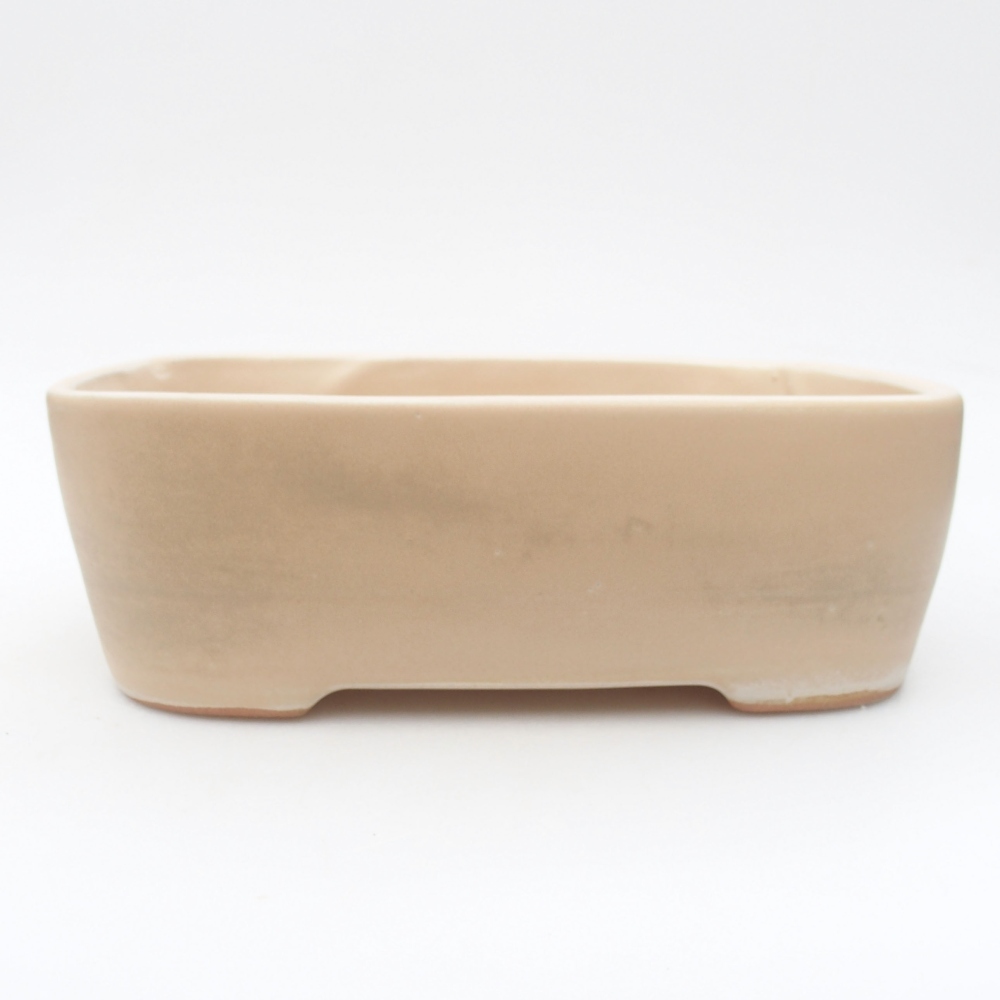 Ceramiczna miska bonsai 23 x 18 x 7,5 cm, kolor beżowy