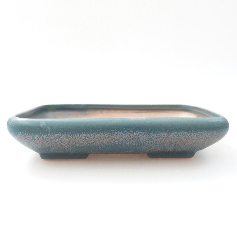 Ceramiczna miska bonsai 17 x 13,5 x 3,5 cm, kolor niebieski