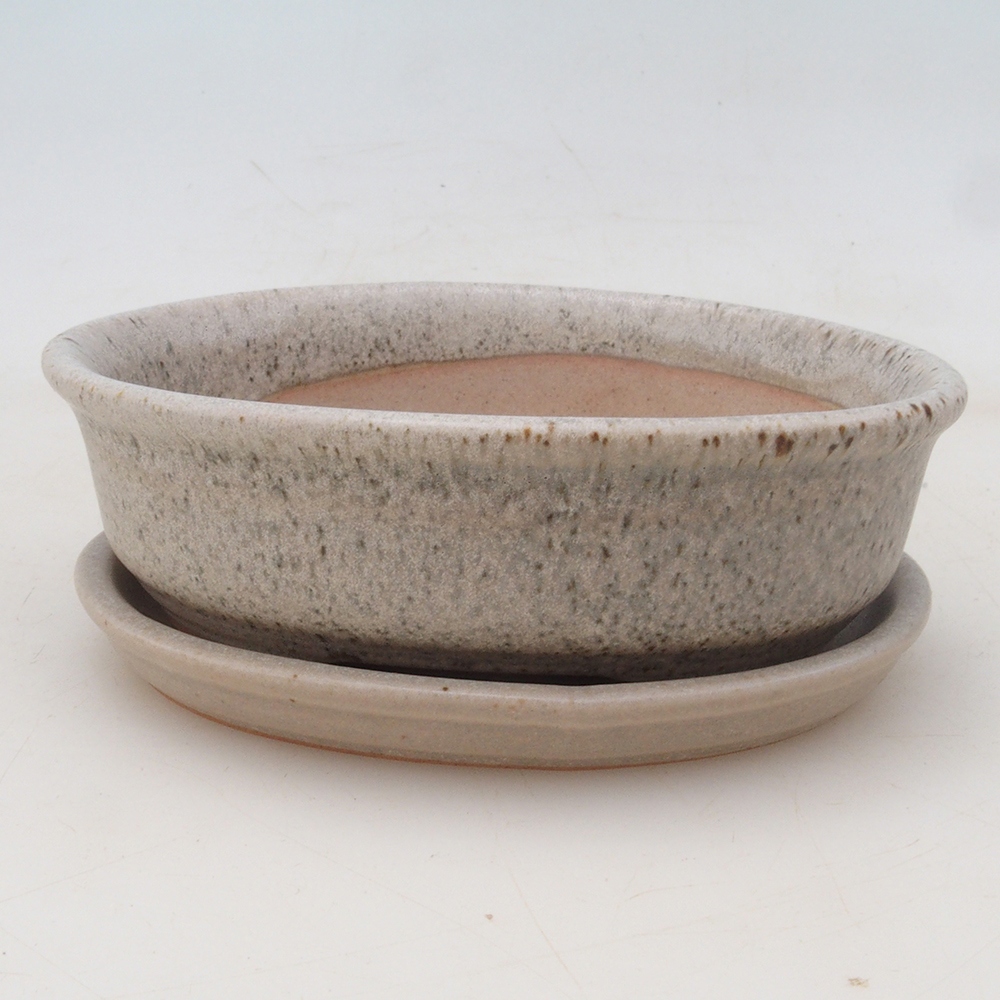 Bonsai bowl + spodek H04 - beżowy