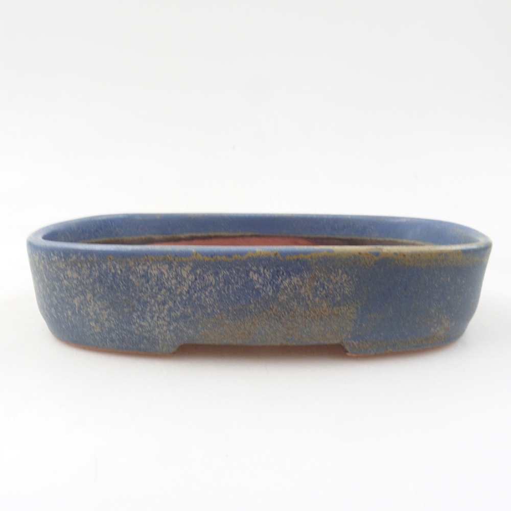 Ceramiczna miska bonsai 16 x 11 x 3,5 cm, kolor niebieski