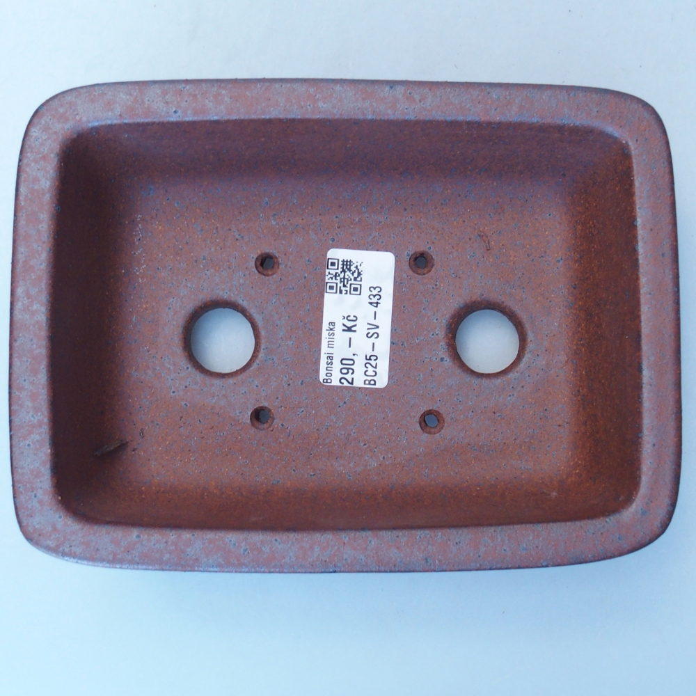 Miska 17 x 13 x 6 cm brązowa