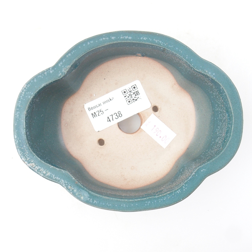 Ceramiczna miska bonsai 12,5 x 10 x 4,5 cm, kolor niebieski
