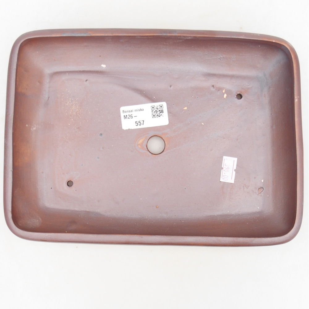 Ceramiczna miska na bonsai 24 x 17,5 x 4 cm, kolor metaliczny