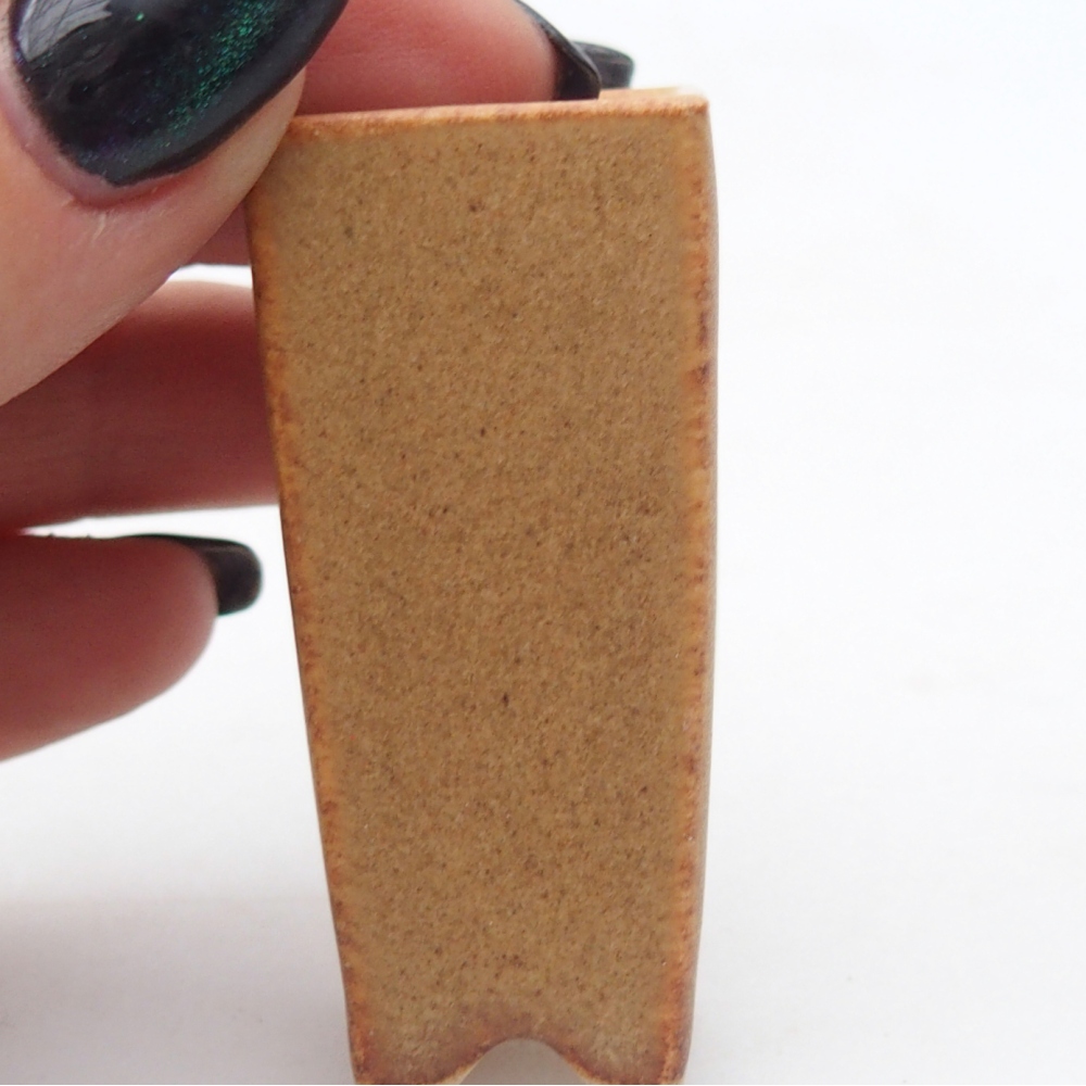 Mini miska do bonsai 2 x 2 x 5 cm, brązowa