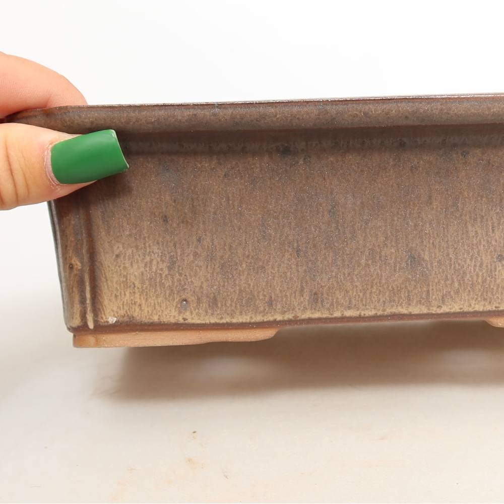 Miska ceramiczna  20 x 15,5 x 5,5 cm, kolor brązowy