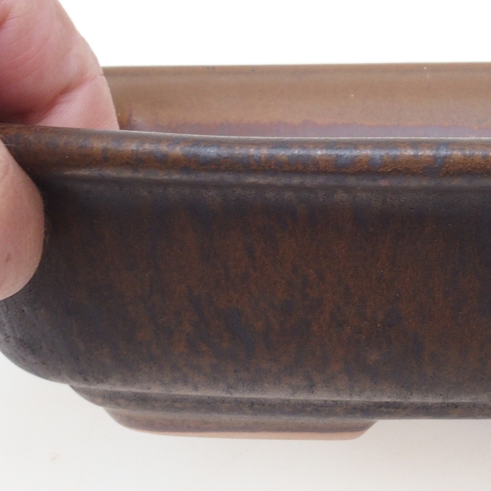 Bonsai bowl H09 - 30 x 23 x 7,5 cm. - brązowy