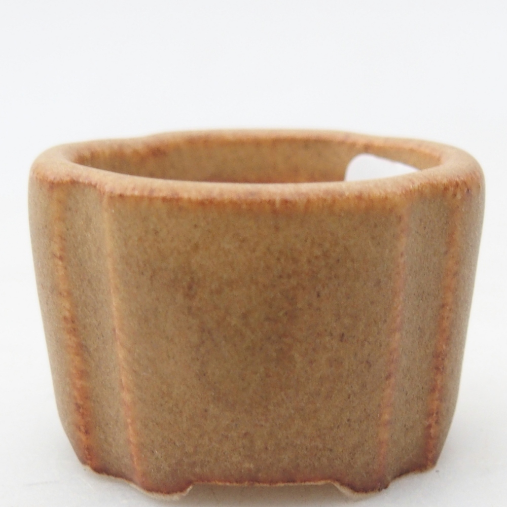 Mini miska do bonsai 3,5 x 3,5 x 2,5 cm, brązowa