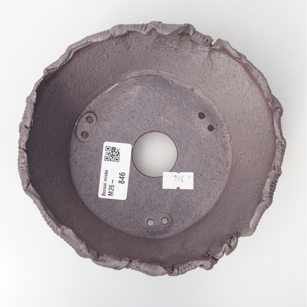 Ceramiczna miska na bonsai 17 x 16 x 6 cm, kolor metaliczny