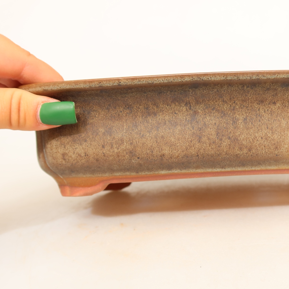 Ceramiczna miska  24 x 17 x 6 cm, kolor brązowy