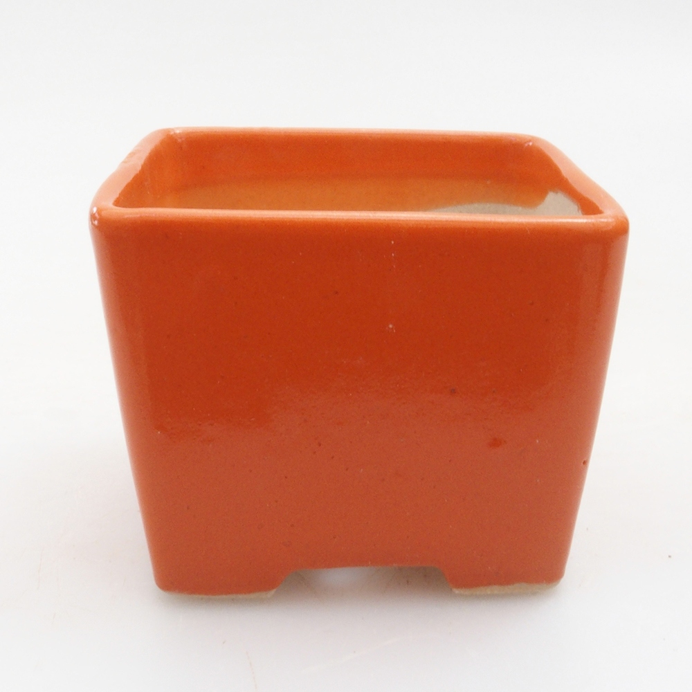 Mini miska bonsai 5,5 x 5,5 x 4,5 cm, kolor pomarańczowy