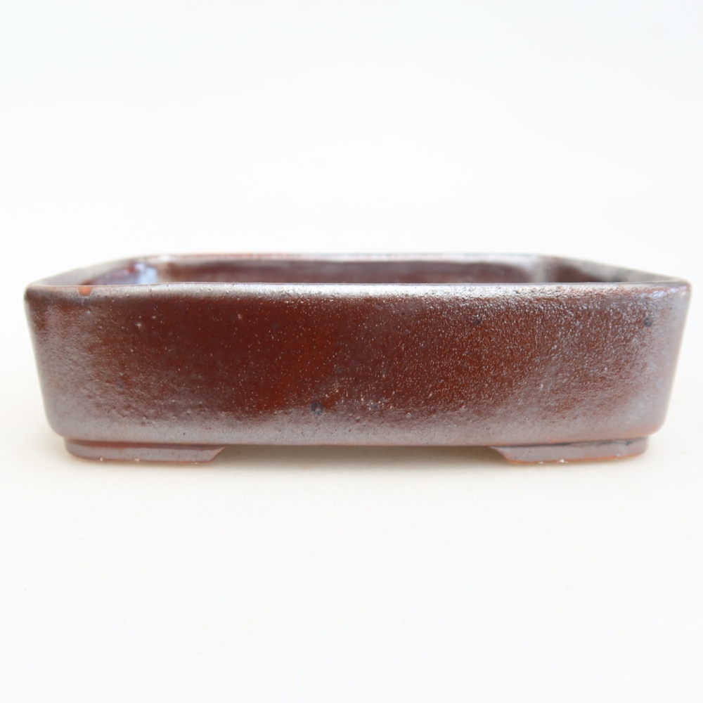 Ceramiczna miska do bonsai 13 x 9,5 x 3,5 cm, kolor metaliczny