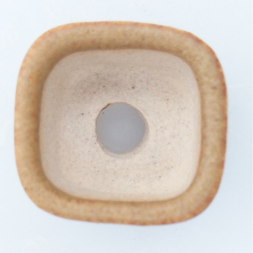 Mini miska do bonsai 2 x 2 x 1,5 cm, brązowa