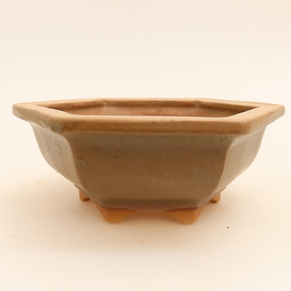 Ceramiczna miska do bonsai 12 x 10,5 x 4 cm, kolor szary