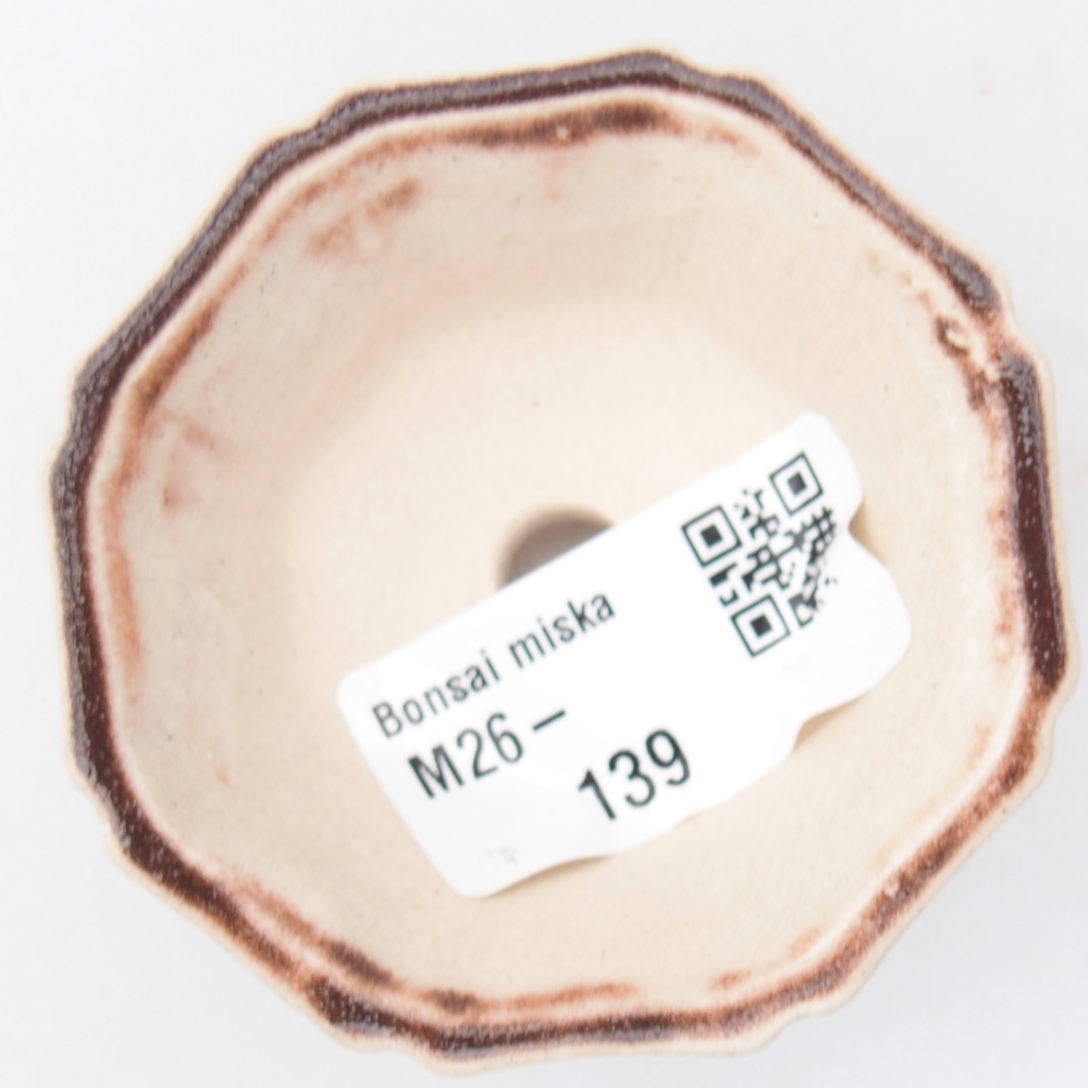 Mini miska do bonsai 6 x 6 x 3 cm, różowa