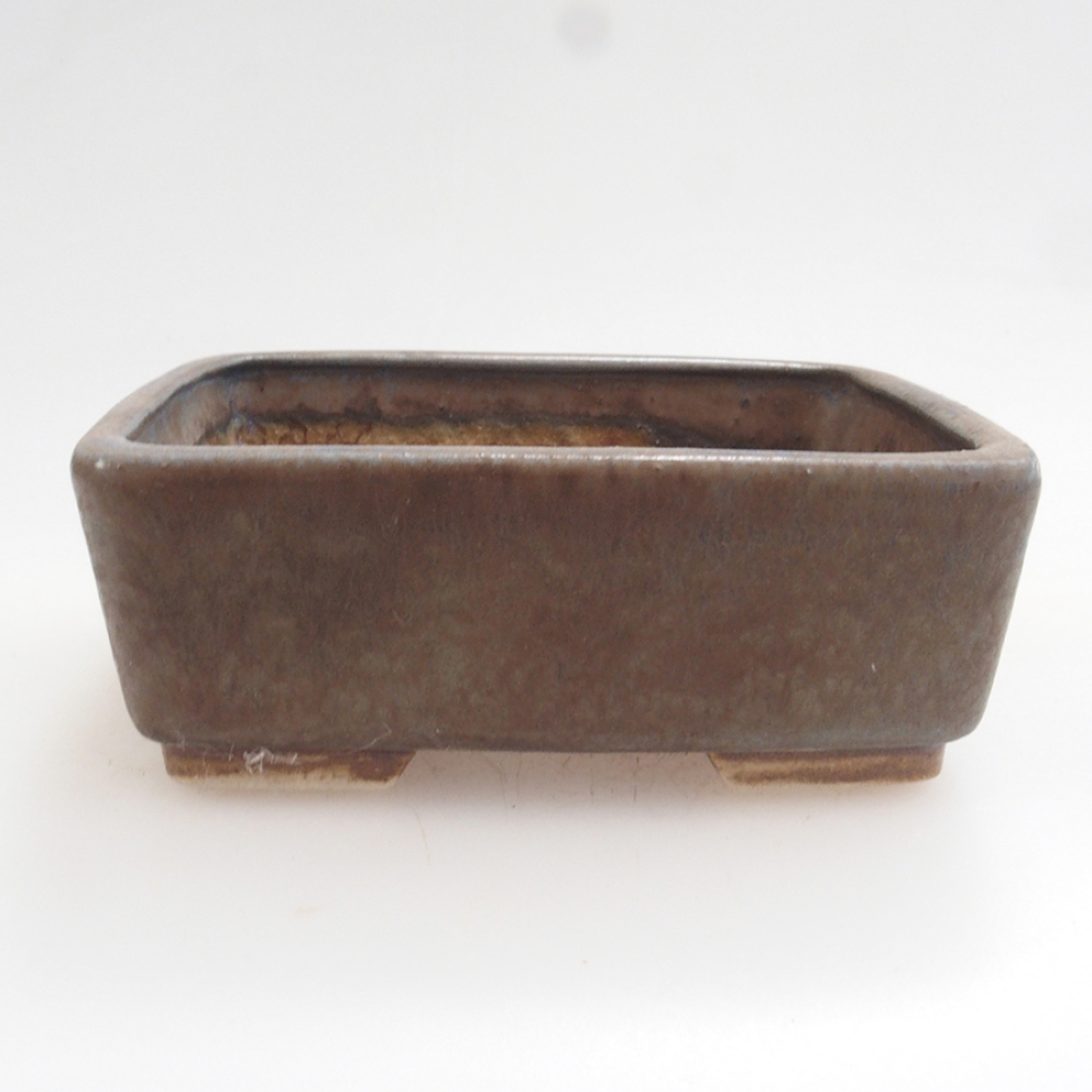 Ceramiczna miska do bonsai 9,5 x 8 x 3,5 cm, kolor brązowy