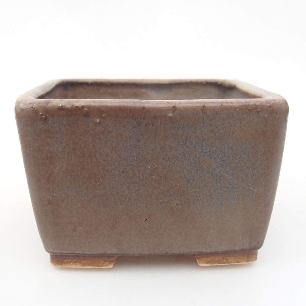 Ceramiczna miska na bonsai 8,5 x 8,5 x 5,5 cm, kolor niebieski