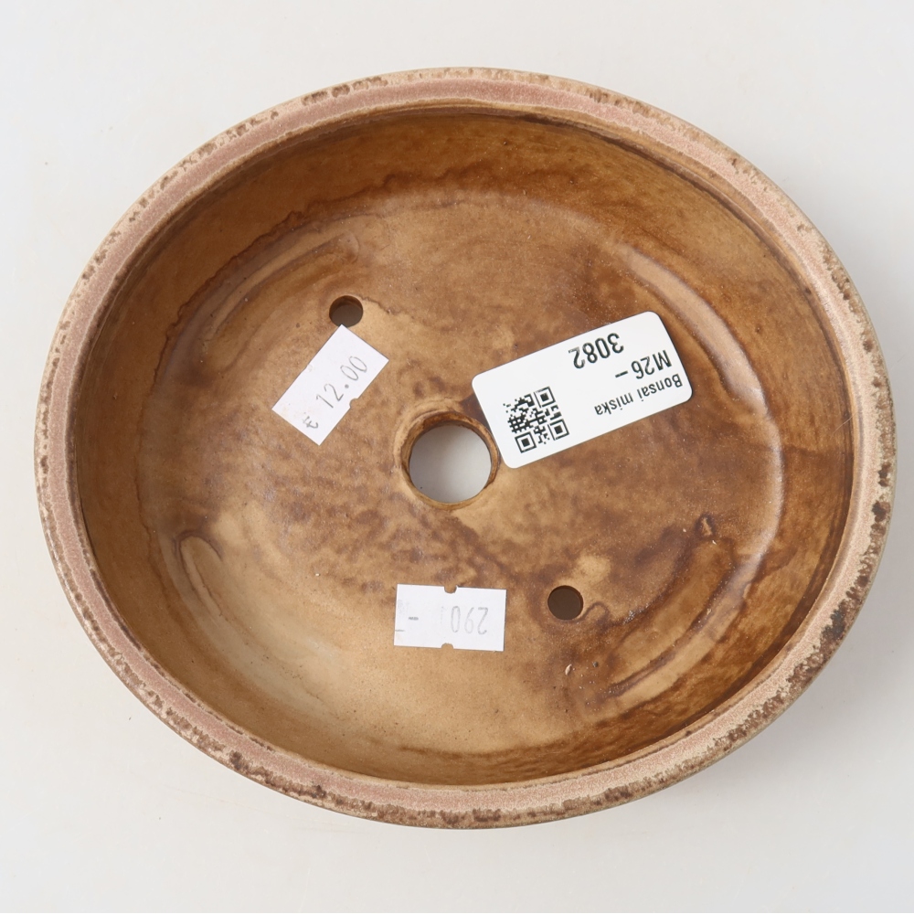 Ceramiczna miska do bonsai 15 x 14 x 4 cm, kolor różowy