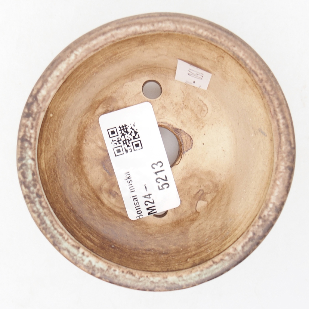 Ceramiczna miska do bonsai 9 x 9 x 3,5 cm, kolor zielony