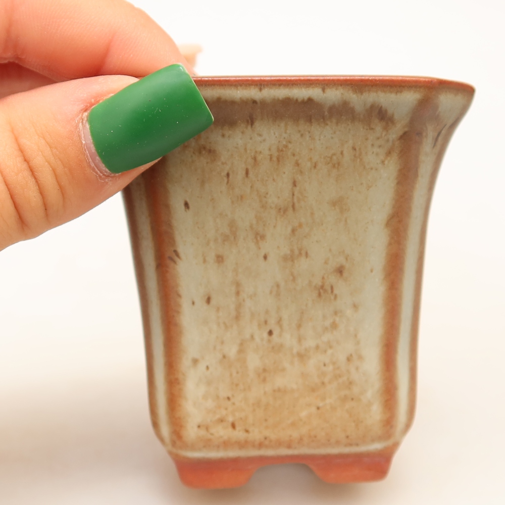 Ceramiczna miska  6,5 x 6,5 x 7 cm, kolor beżowy