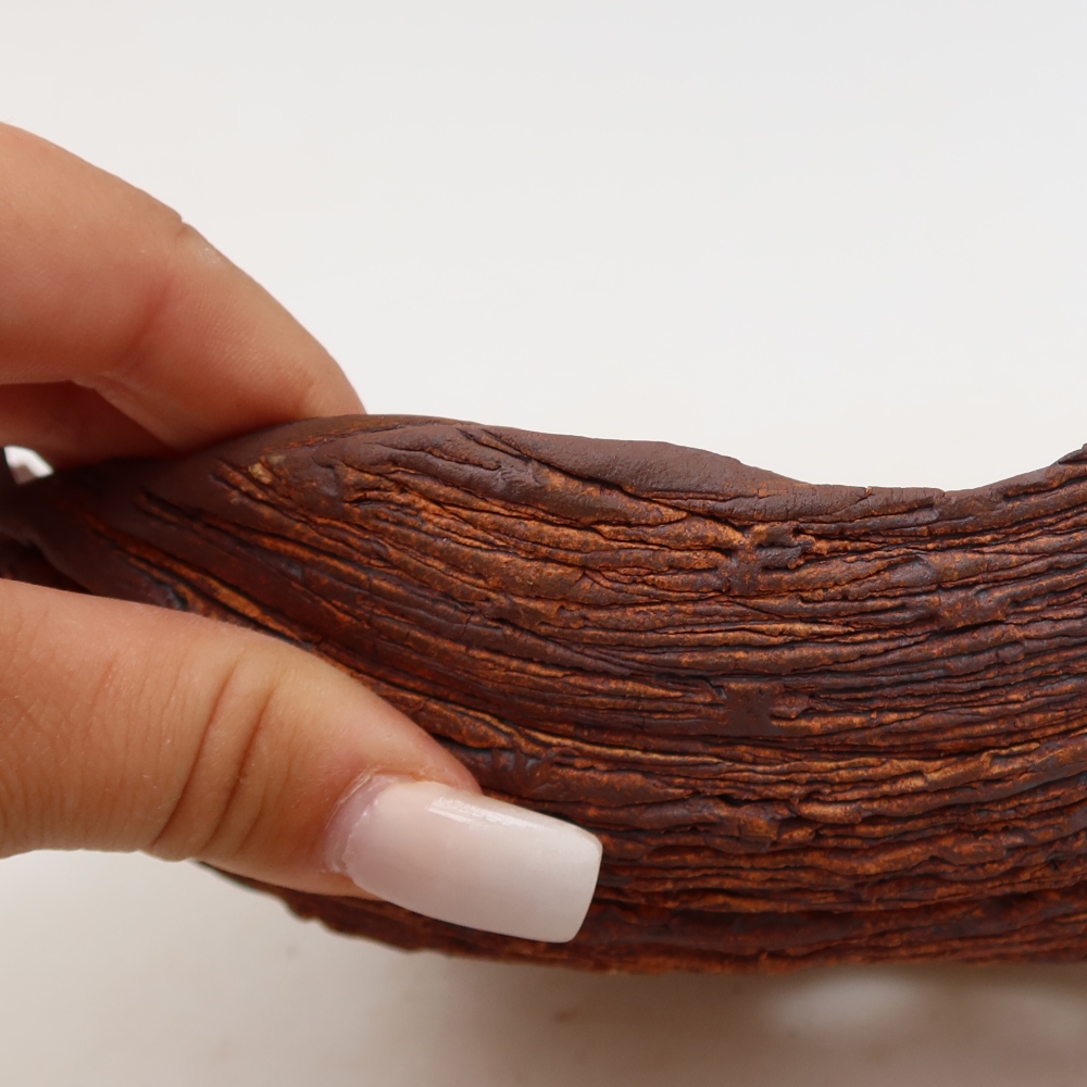 Ceramiczna skorupa  20 x 17 x 7,5 cm, kolor brązowy