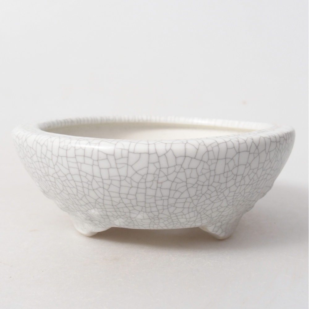 Ceramiczna miska do bonsai 11,5 x 11,5 x 4,5 cm, kolor raku
