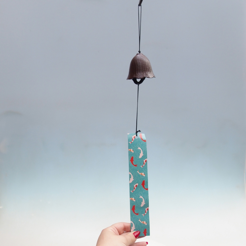 Metalowy dzwonek do wiatru, kolor brązowy