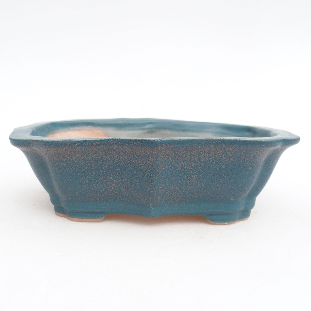 Ceramiczna miska bonsai 15,5 x 11,5 x 4,5 cm, kolor niebieski
